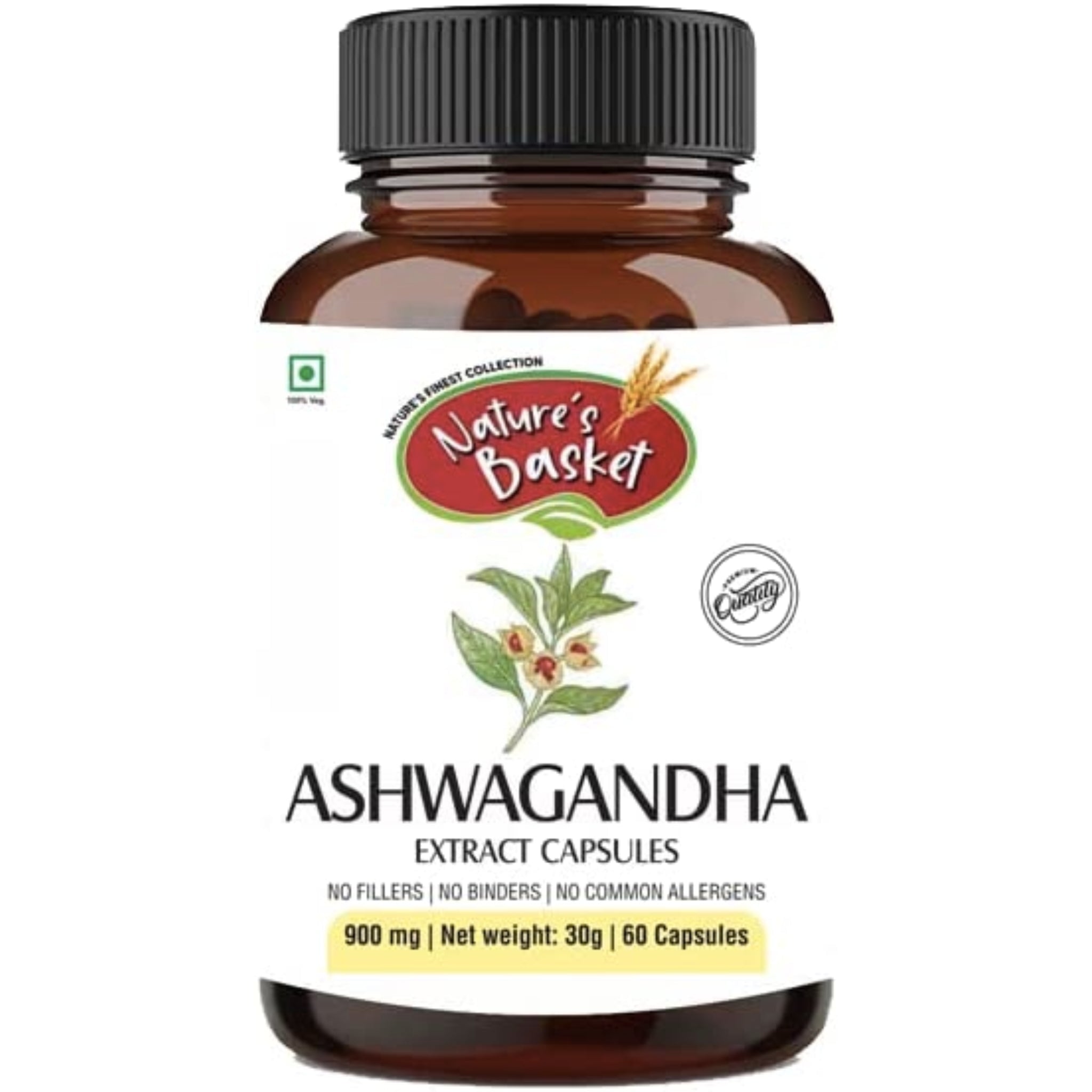 Nature's Basket Ashwagandha 900mg ashwaganda SUPPS247 60 Counts
