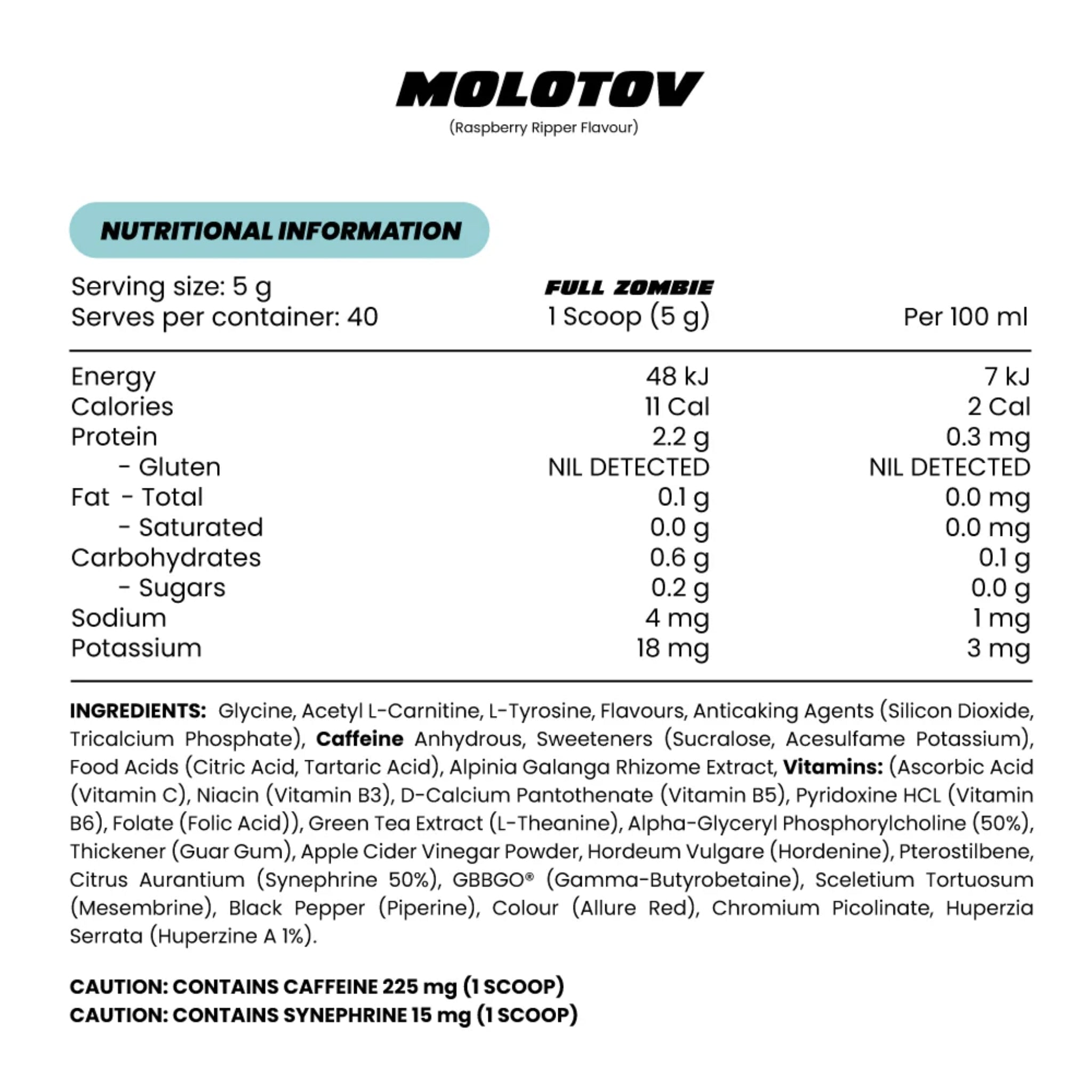 MOLOTOV Thermogenic Formula | Burn | Shred | Cut | Pre-Workout Poss…