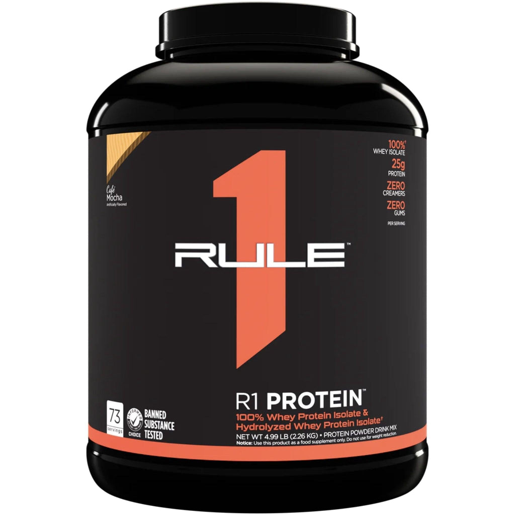 RULE 1 PROTEIN WPI R1 PROTEIN 5LBS Protein isolate RULE1 Cafe Mocha 