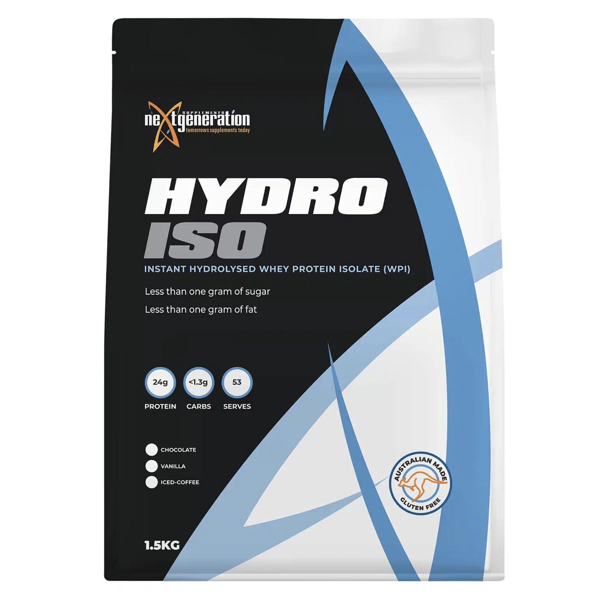 Hydro Iso WPI by Next Generation Protein isolate supps247Springvale Vanilla 1.5 Kg 