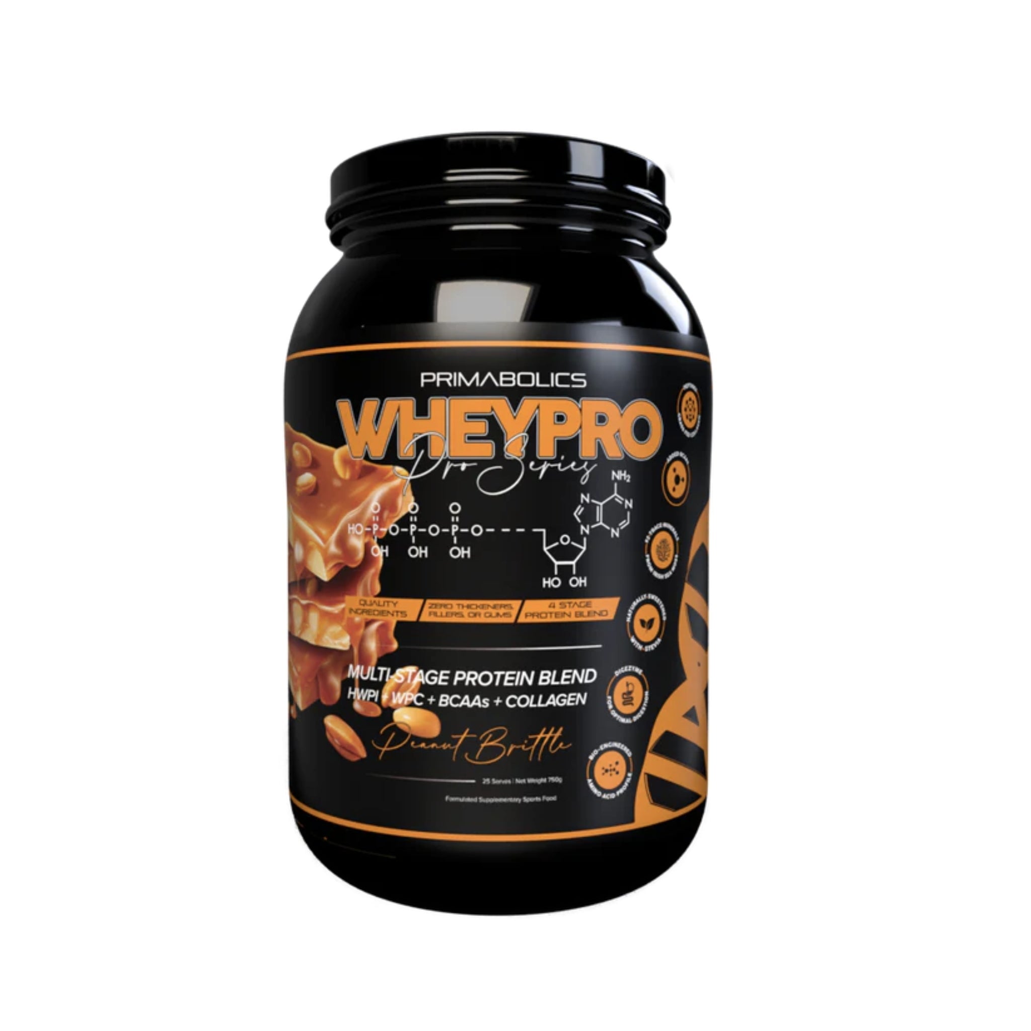 Whey Pro PRO SERIES by Primabolics PROTEIN Primabolics Peanut Brittle 750g 