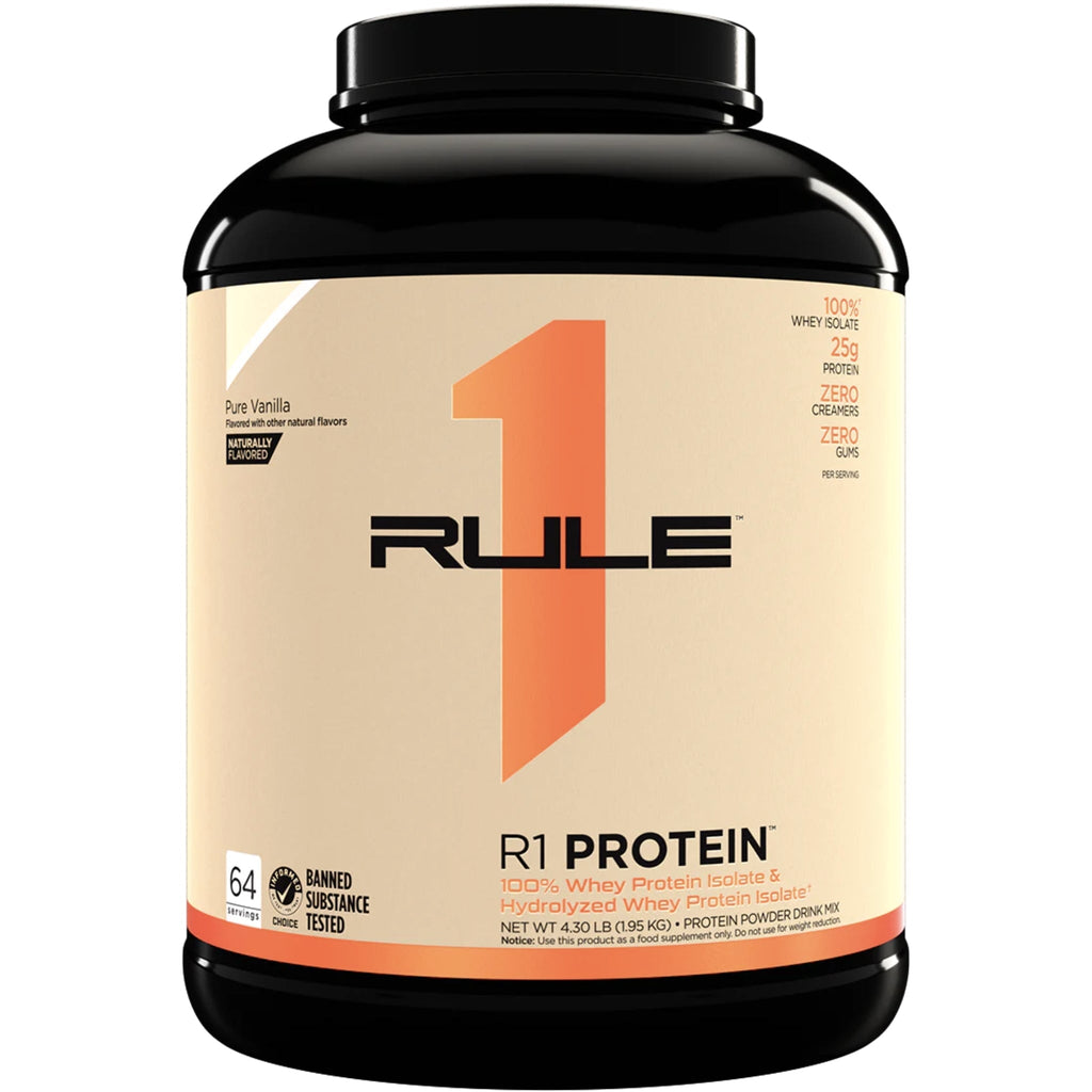 RULE 1 PROTEIN WPI R1 PROTEIN 5LBS Protein isolate RULE1 Natural Vanilla Creme 