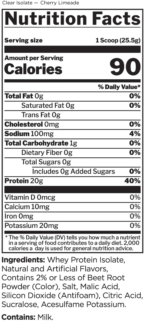 Clear Whey Isolate By Rule 1.