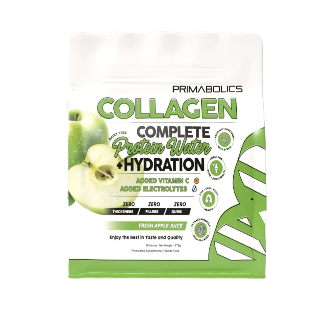 Collagen Complete Protein Water and Hydration by Primabolics collagen protein Primabolics Apple 15 Serves 