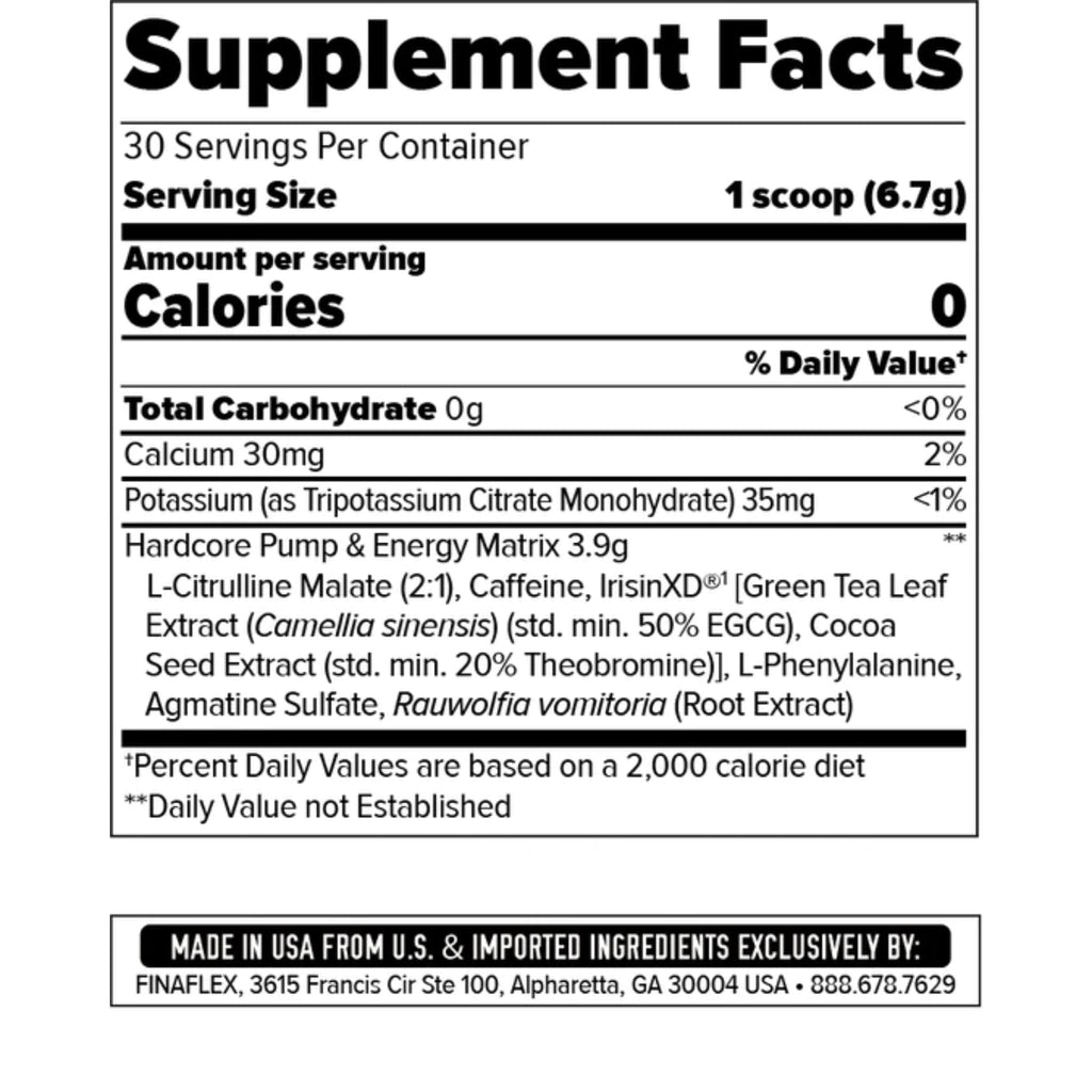 Finaflex STIMUL8 Hardcore Pre Workout PRE WORKOUT SUPPS247 