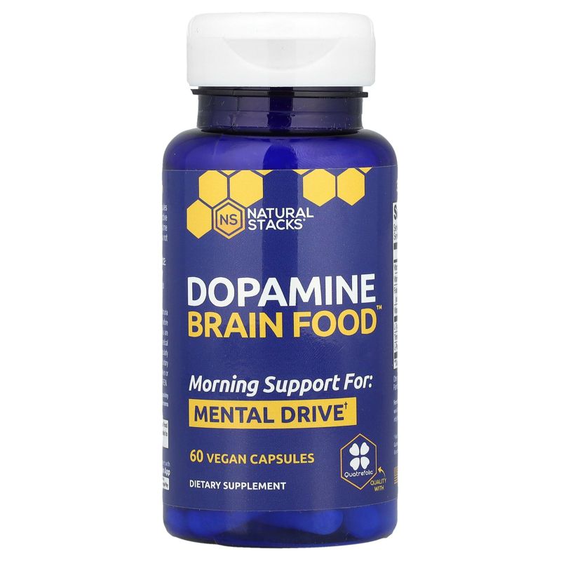 Natural Stacks Dopamine Brain Food™, 60 Vegan Capsules, 1 of 5