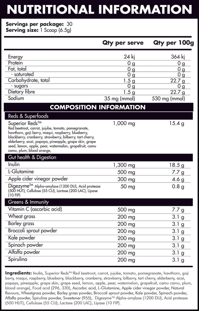 Biokey The Goods Super Greens Powder | Choccy Magic | 30 Servings