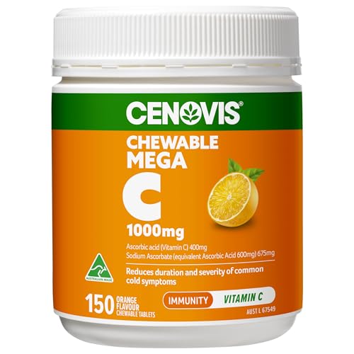 Cenovis Mega C 1000MG 150 Orange Flavour High Strength Vitamin C Reduces Severity Duration Of Common Cold Symptoms Supports Healthy Immune System Function – Immune Support & Collagen – BuyProteinOnline