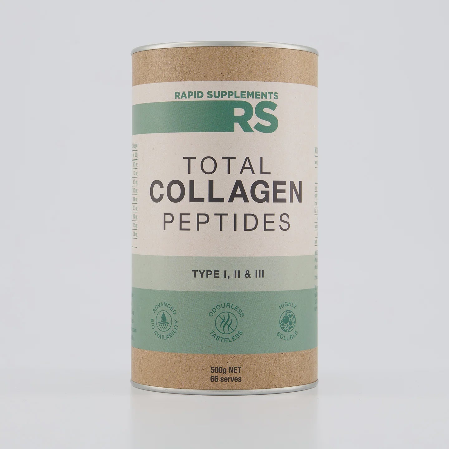 Rapid Total Collagen Peptides General RAPID SUPPLEMENTS 250g 