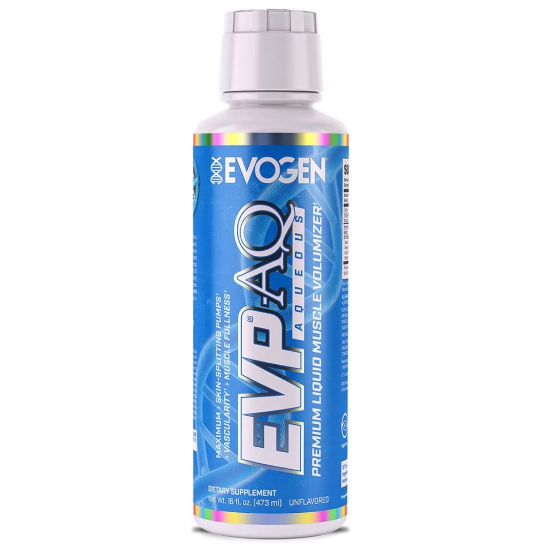 Evogen EVO EVP AQ Pre-Workout Liquid 473ml Unflavoured bottle
