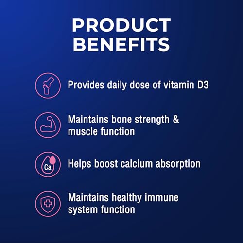 Ostelin Vitamin D3 1000IU Benefits - Bone Strength, Muscle Function, Immune Support - BuyProteinOnline