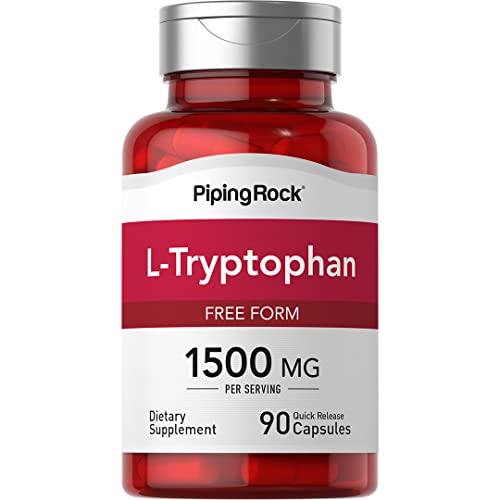 Pipingrock Piping Rock L Tryptophan 1500 Mg Per Serving 90 Non Gmo Gluten Free By – Mood Balance & Sleep Support – BuyProteinOnline