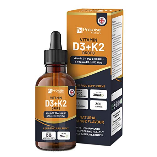 Prowise Vitamin D3 + K2 Drops – Supports Bone, Heart & Immune Health with Natural Orange Flavour – BuyProteinOnline