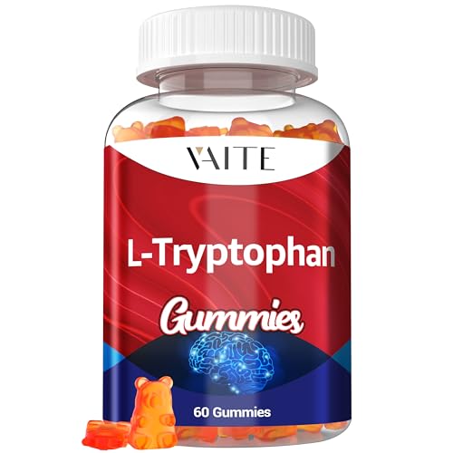 Vaite L Tryptophan 1000MG Gummies Chewable Supplement For Positive Outlook Calm Support Inner Balance 60 Vegan Gummy To Promote Restful Nights Support Mental Focus Encourage Peaceful Sleep – Mood Balance & Sleep Support – BuyProteinOnline